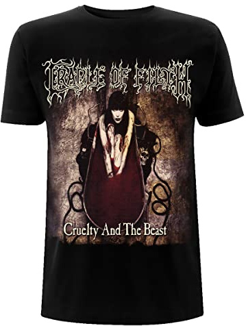 Cradle of Filth Cruelty and The Beast Black Official Tee T-Shirt Mens Unisex (X-Large)