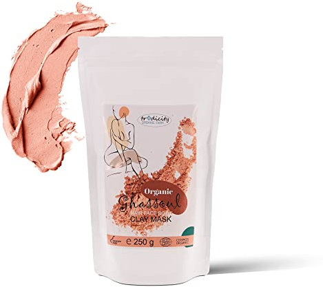 BIO Ghassoul (Rhassoul-Ton) Lava Clay. Vulkanische Tonerde aus Marokko 100% Natürlich und Rein. Extra feine Tonerde für die Hautpflege (Gesicht und Körper) und Haarpflege. Vegan. (250 g)