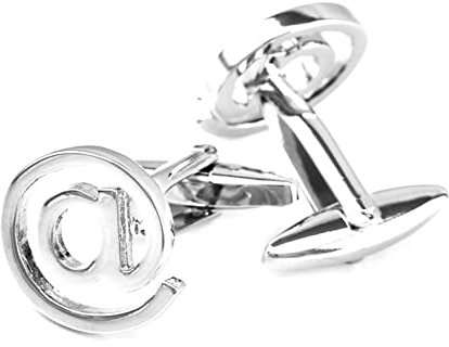 Brautvater Manschettenknöpfe, Manschettenknöpfe Silber Buchstabe Versilbert Cufflinks Brief @ Schmuck Geschenk