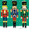 Charity Christmas Cards - Snowy Nutcracker Trio - Eco-Friendly & Recyclable - Pack of 8 Cards - By Museums and Galleries