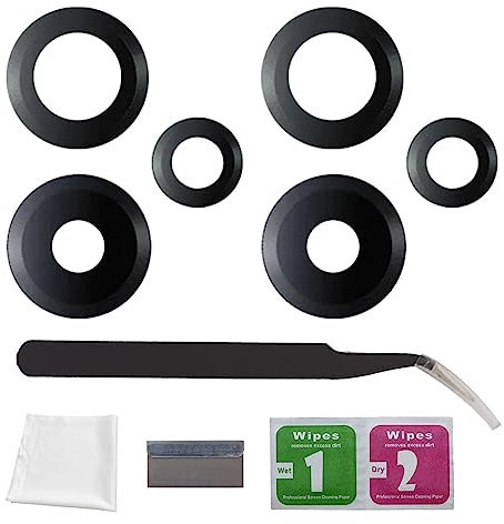 Eonpam 2er-Pack Kamera Glas für Xiaomi Redmi Note 12 Pro+ Plus 5G Original Rückseite Kamera Linse Glas Ersatz HD Kameraschutz Camera Glass + Reparatur Set