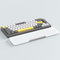 Attack Shark 87 Keys Acrylic Palm Rest, CNC Aluminum Alloy Palm Support, Transparent Arm Rest, TKL 75% Layout Gaming Mechanical Keyboard Wrist Support - Quicksilver