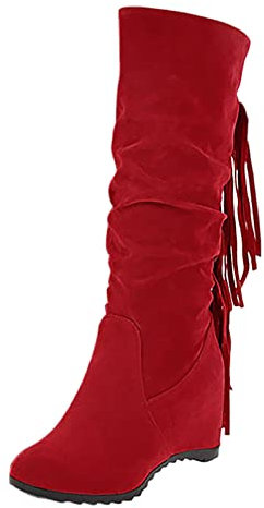 Stivali Gomma Donna Alti Ginocchio Tacchi Alti Stivaletti Stivali Moto Racing 45 Stivali Cowboy Uomo Stivali Stivaletti Espadrillas Donna Zeppa Sandali Donna Estivi Rosso-a 38