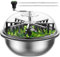 STAYGROW 19 Zoll Bowl Erntemaschine Grow Garten Knospe Manuell Bud Trimmer Schale Hydroponic Blatt Twisted Spin Cut für Pflanzen Knospe und Blume mit Blade