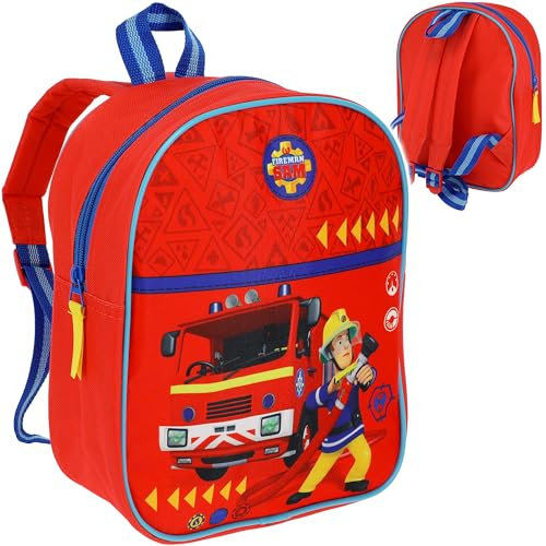 alles-meine.de GmbH Kinder - Reiseartikel & Taschen - verschiedene Artikel frei wählbar - kleiner - Kinder Rucksack - Feuerwehrmann Sam - Tasche - 29 cm - wasserfest & beschichte..