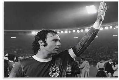DAGUYS Wandkunst-Poster, Motiv: legendärer Fußballspieler Franz Beckenbauer 20, Leinwandbild, Wohnzimmer-Dekoration, 20 x 30 cm