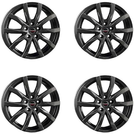 4x Borbet Felgen CW5 6.5x16 ET60 5x120 mistral anthracite glossy kompatibel mit MAN TGE