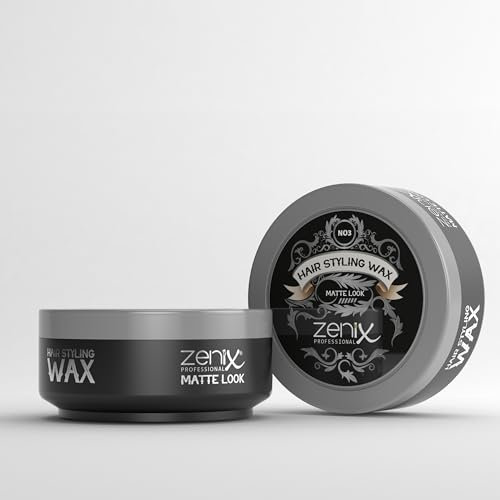 Zenix Hair Styling Wax MATTE LOOK 150 ml || Strong Hold Hair Gel Wax || Edge Control for Men & Women || Long Lasting Hair Wax || Hair Shaper Wax (BLACK)