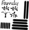WOONEKY 3D Family Tree Wall Sticker Photo Frame Acrylic Decal Easy Install Living Room Decor Family Roots Wall Art 58x58cm