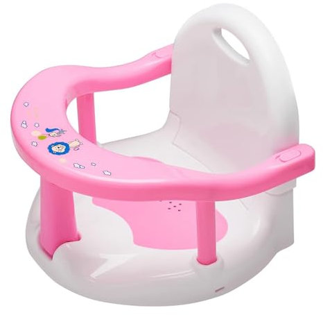Baby Bath Chair with Powerful Suction Cups - Baby Bath Seat, Foldable Baby Bath Seat | Non-Slip Baby Bath Chair, Baby Bidet Bath Seat, Cute Shaped Wraparound Baby Bath Seat