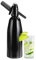 AstraLoom 1L Tragbares Soda-Siphon-Set – Aluminium-Getränkemaschine für kohlensäurehaltige Getränke, Säfte und Cocktails – Frisch und Cool zu Hause herstellen (Schwarz)