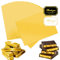 Dreamtop 100 Stück Große Dubai Schokolade Bar Verpackung mit Dickem Papier Backing Aufkleber 28 x 20cm Schokoladenriegel Gold Aluminiumfolie Wrapper Verpackung Tafel für Dubai Schokolade