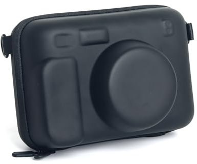 MUZIRI KINOKOO Protective Case for Instax Wide 400/210/300 Lomo'Instant Wide Camera, EVA Hard Shell Case Organizer Bag for Wide 400 210 300 LOMO Camera with Adjustable Shoulder Strap - Black