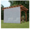 Sonnensegel, Outdoor-Vorhänge, 95 % UV-beständiges Netzgewebe mit Ösen für Garage, Terrasse, Garten, Grau, Schattennetz, 1 x 9 m