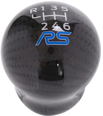 Pomo Palanca Cambios para Ford para Focus RS para Fiesta 6 Velocidades Racing RS Perilla De Palanca De Cambios De Fibra De Carbono Palanca Velocidad Coche