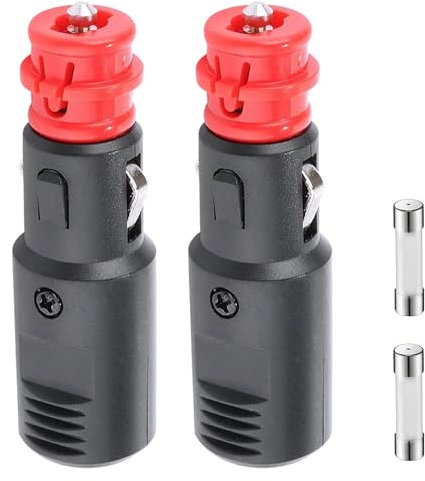 Flaconi 2PCS Enchufe Mechero Coche,Enchufe Mechero 12v,Conector Mechero Coche,Conector Mechero 12v,Enchufe de Mechero,Adecuado para Radio de Coche,Aspiradora de Coche,Refrigerador de Coche