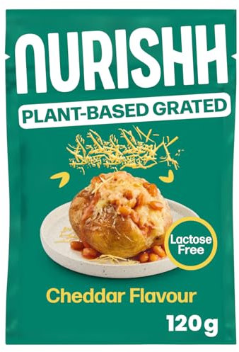 Nurishh Cheddar Flavour Grated Vegan Alternative to Cheese 120g