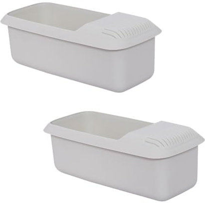 Bortivier 2PCS Microwave Pasta Cooker Microwaveable Spaghetti Cooker Storage Box Steamer for Cooking Vegetables/Noodle