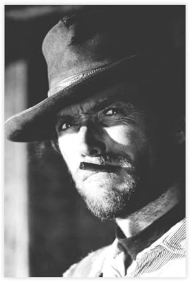 FKBALCZ Clint Eastwood Leinwand-Poster, Wandkunst, Dekordruck, Gemälde für Wohnzimmer, Schlafzimmer, Dekoration, 30 x 45 cm