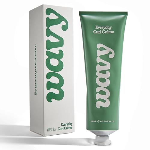 Wavy Everyday Curl Cream for Men – Lightweight Curl Styling Cream with Natural Hold, Frizz Control, Textured Definition, Naturally Scented with Lemon, Pepper, Clary & Geranium