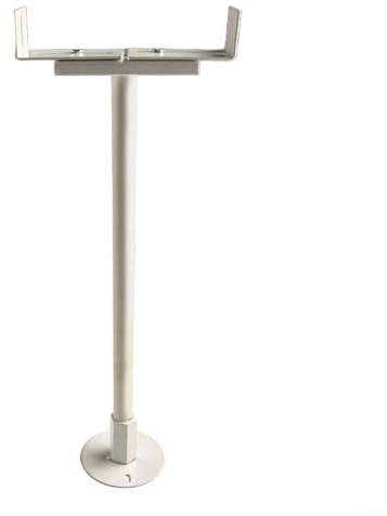 Zilimontt Soportes de radiador ajustables de hierro fundido blanco para radiadores de columna vintage, 41-46 cm de altura ajustable, soporte de montaje en suelo con diseño clásico (1 unidad)