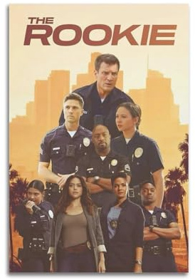 HUWYREWQRH Poster der TV-Serie The Rookie, ästhetische Wandkunst, Dekor, Vintage-Leinwand, dekoratives Gemälde-Poster für Wohnzimmer, Schlafzimmer, 30 x 45 cm, ungerahmter Stil