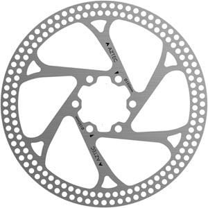 Aztec Stainless Steel fixed disc rotor with circular cut outs - 180 mm