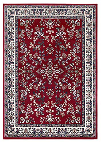 andiamo klassischer Orient Teppich Webteppich mit orientalischen Mustern und Ornamenten Rot 200 x 290 cm