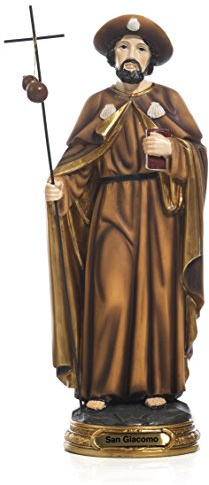 Statua San Giacomo Apostolo Santiago de Compostela cm.12,3 by Paben