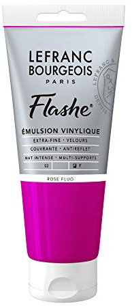 Lefranc Bourgeois Flashe Acrylique Tube 80ml Rose Fluo
