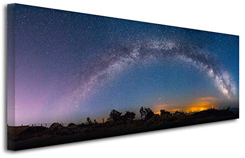 Declina Großformat, Kunstdruck auf Leinwand, Dekoration für Wohnzimmer, modernes Leinwand, 80 x 30 cm, Leinen, 100x35 cm