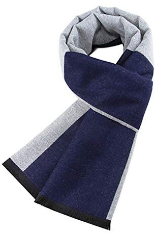 Ueither Uomo Sciarpa Autunno Invernale Sciarpa Termica Calda Morbida Sciarpa Casual Business (180cm x 30cm, Colore 9)