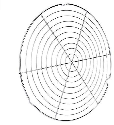 Charcoal Grate, 12.8 inch/32.5 cm Round Metal Non-stick and Heat Resistant BBQ Wire Mesh Grill Net for Barbecue, Outdoor Camping, Picnic