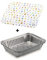 TELEVASO - 100 uds - Envase/recipiente de aluminio rectangular + tapa de cartón - Capacidad 890 ml y tamaño 175x115x36 mm- Bandejas desechables y reciclables, apto para altas temperaturas