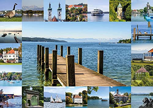 Starnberger Spiele – Starnberger See Puzzle - 1000 Teile - Für Kinder und Erwachsene - Geschenk für Natur- und Seeliebhaber