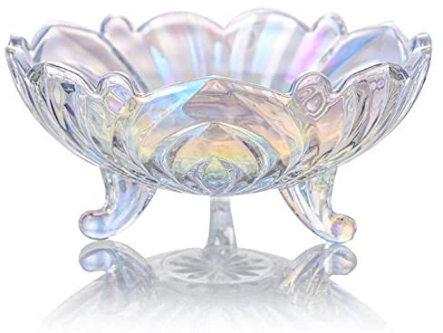 JUNYFFF Verre en Cristal Coupe De Fruits Ménage Maison Créative Table Basse Pot De Bonbons Salon Moderne Maison Créative