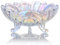 JUNYFFF Obstteller Obstkorb - Kristall Glasschalen, Modern Kreativ Für Wohnzimmer Büro Party Obstschale Dessertteller Glas Snack Tray,C