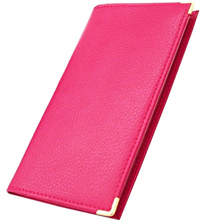 Charmoni - Etui Porte chéquier Porte Carte crédit pièce d'identité (C07 Fuchsia)