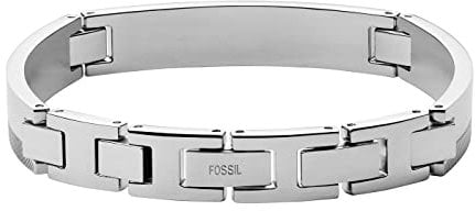 Fossil Armband Für Männer Vintage Casual, Länge: 185mm+15mm, Breite: 9.7mm Silber Edelstahlarmband, JF03995040