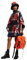 Desigual Damen Poncho_red Check Milan, PONCHO, Rot, Einheitsgröße EU