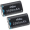 vhbw 2X Batteries Remplacement pour Microsoft BX01, C100 pour Manette de Jeu (2500mAh, 2,4V, NiMH)