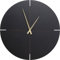 Kare Design Wanduhr Andrea, Schwarz/Gold, 60cm Durchmesser, Wohnzimmer, Uhr, rund, minimalistisch, Batterie Nicht inklusive
