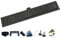 AQUA HEATING Blasen linearer Edelstahl-Bodenablauf superflach Einbauhöhe 54mm Komplettset für Badezimmer mit bodengleicher Dusche, Duschrinne Set, Duschablauf Siphon Rost 70cm schwarz