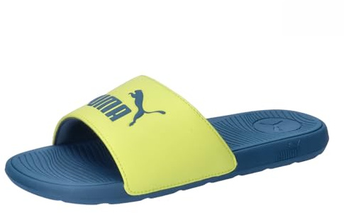 PUMA Unisex Kinder Cool Cat 2.0 Jr Flip-Flops, Lime Sheen Ocean Tropic, 39 EU