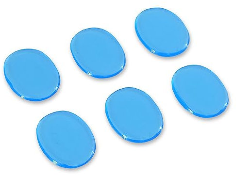 keepdrum Pad06BL Dämpfer Pads Oberton-Dämpfer für Schlagzeug Felle und Becken Blau