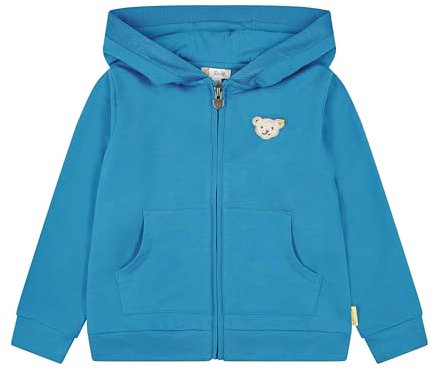 Steiff Jungen Kapuze Sweatjacke, MEDITERRANIAN Blue, 104 cm