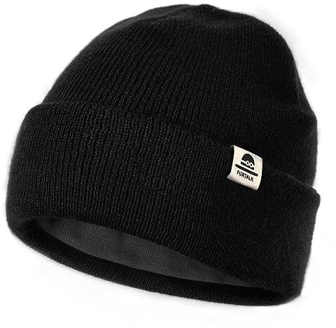 FURTALK Unisex Baby Kleinkind Kind Beanie Strickmütze mit weiches Fleecefutter Warme Wintermütze für Mädchen und Jungen