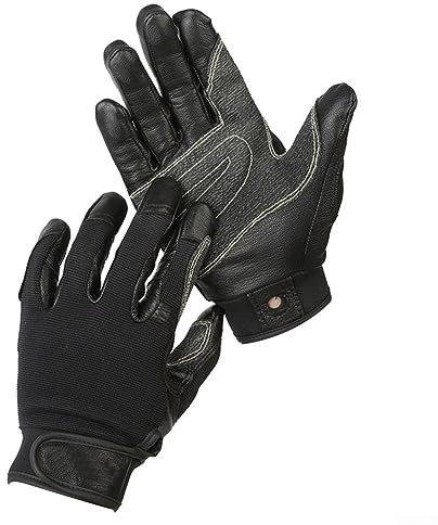 DAZZLEEX 1Pair Climbing Gloves Rope Gloves,Full Finger Cowhide Climbing Gloves Rock Climb Downhill Gloves For Outdoor Sports(XL)