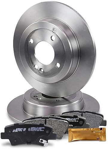 ATEC Germany Bremsensatz Hinterachse inkl. Bremsscheiben Ø 262 mm Voll +