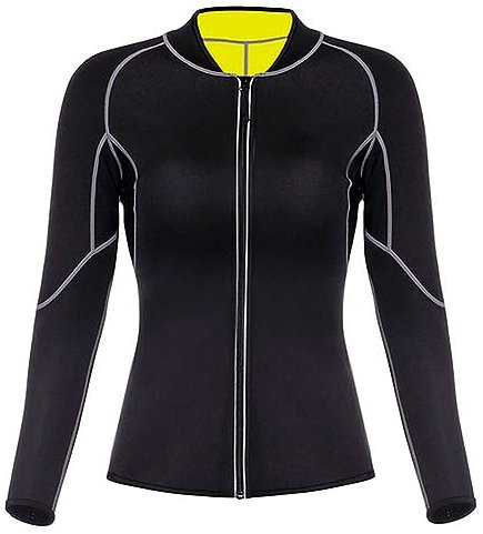 Sauna Suit for Women Men Weight Loss Gym Fitness Workout Jacket Sweat Sauna Shirt Neoprene Top Workout Body Shaper Slimming Sauna Top,Women,XL